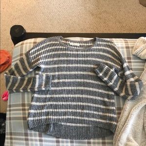 Oversized hollister stripped sweater